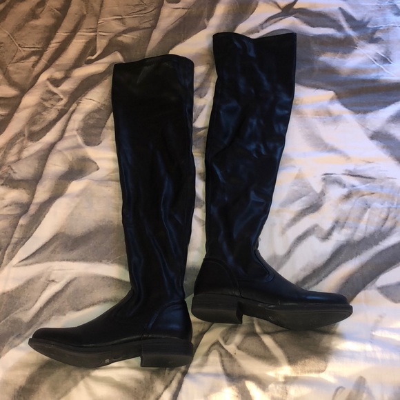 bamboo thigh high boots